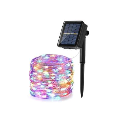 Luci Natale esterno LED 200 Micro Multicolor con Giochi Luce Solare mt.20 |New Power