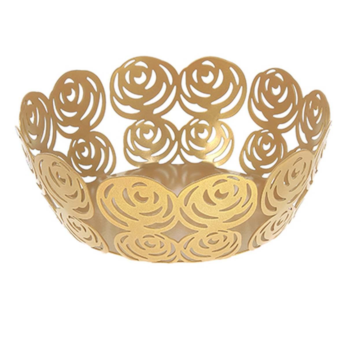 Portafrutta Metallo Rose Oro cm.Ø20 |Montemaggi