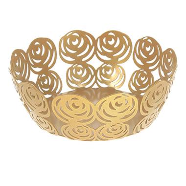 Portafrutta Metallo Rose Oro cm.Ø20 |Montemaggi