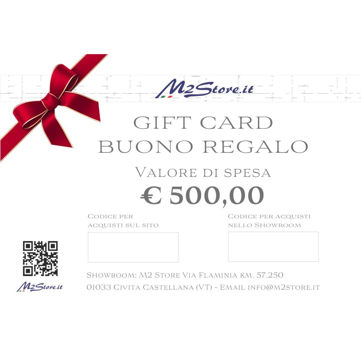 Gift Card in Cofanetto del valore di 500 euro