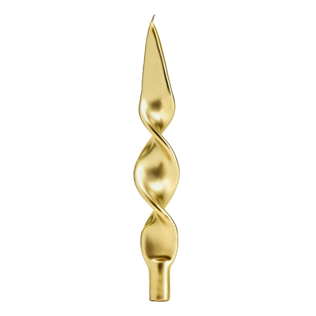 Candela cm.26 Tortiglione Oro pz.2 |Fade