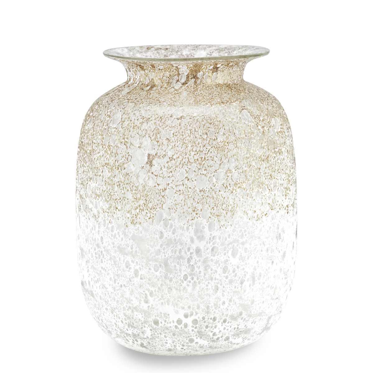 Vaso Vetro Moonrise Bianco cm.Ø20x27 |Fade