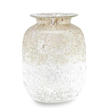 Vaso Vetro Moonrise Bianco cm.Ø20x27 |Fade