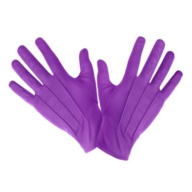 Guanti Corti Tessuto Viola |Widmann