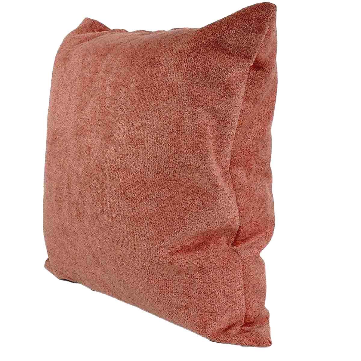 Cuscino Arredo Bouclè Rosa Antico cm.53x53x22 | Alore Casa