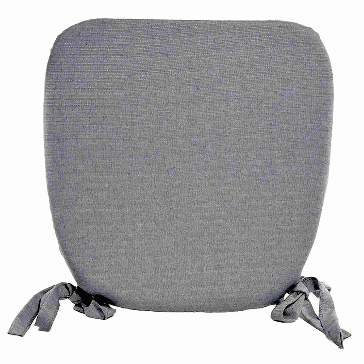 Cuscino Sedia Sagomato Flò Grigio cm.40x39x5 | Alore Casa