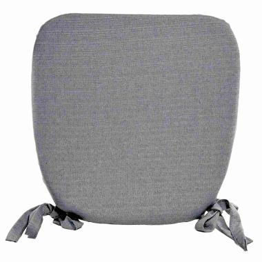 Cuscino Sedia Sagomato Flò Grigio cm.40x39x5 | Alore Casa