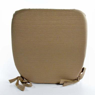 Cuscino Sedia Sagomato Flò Beige cm.40x39x5 | Alore Casa