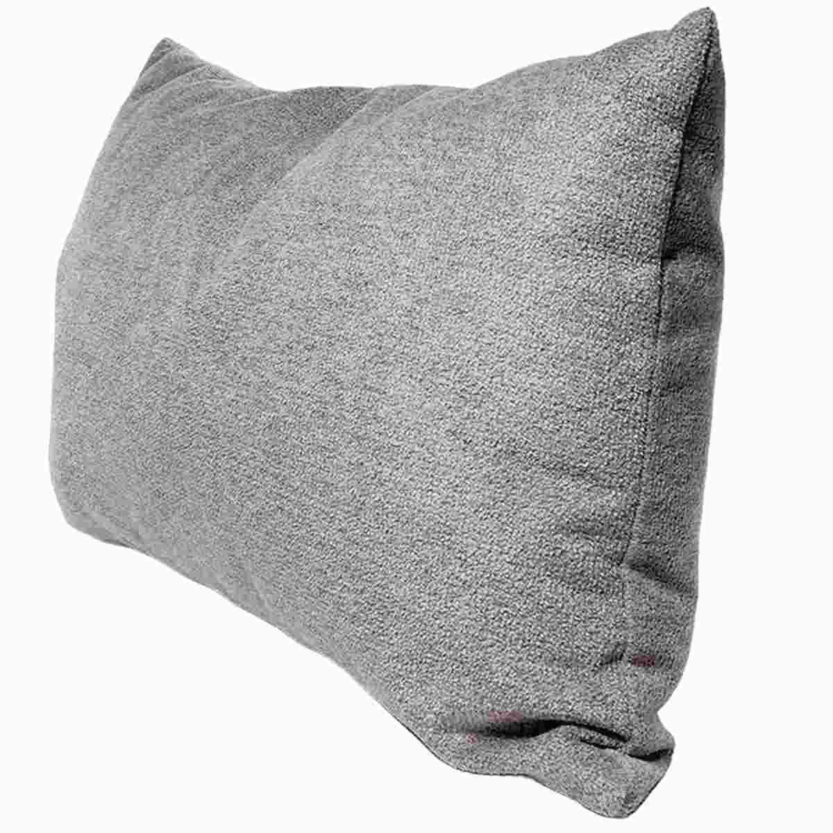 Cuscino Arredo Bouclè Grigio Chiaro cm.40x60x20 | Alore Casa