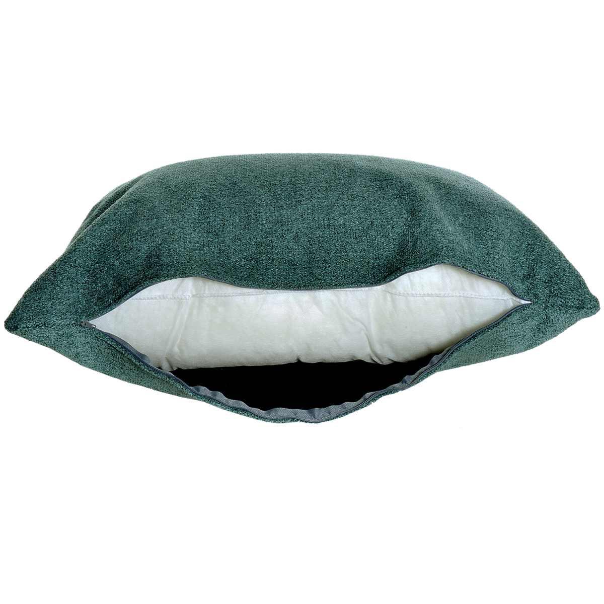 Cuscino Arredo Bouclè Verde cm.40x60x20 | Alore Casa