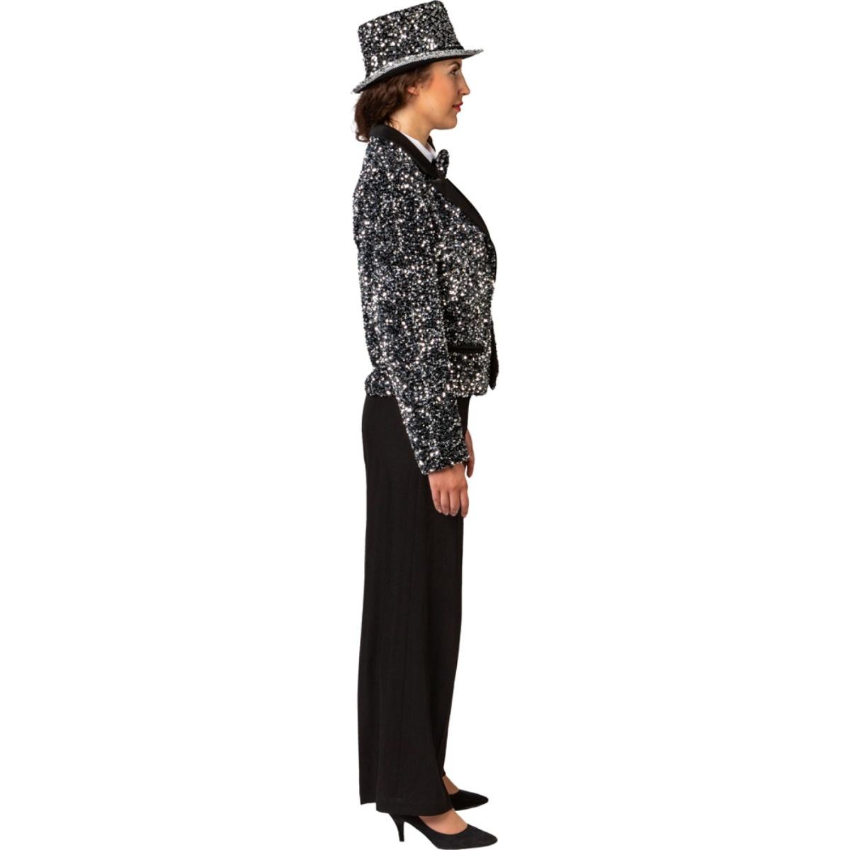Giacca Argento Blazer con Paillettes |Orlob