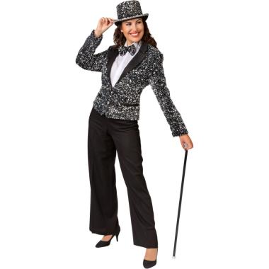 Giacca Argento Blazer con Paillettes |Orlob