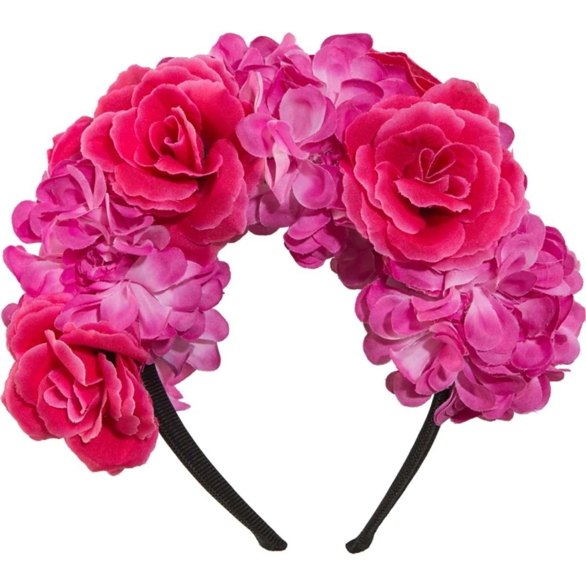 Cerchietto Con Fiori Rosa |Orlob