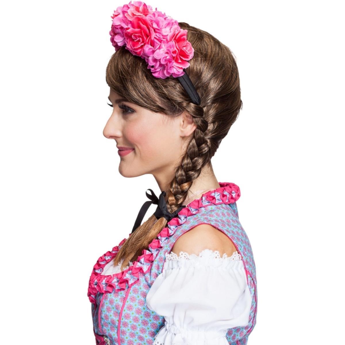 Cerchietto Con Fiori Rosa |Orlob