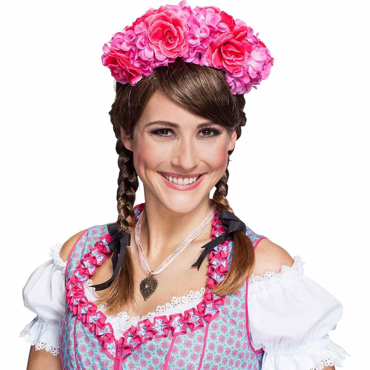 Cerchietto Con Fiori Rosa |Orlob
