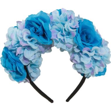 Cerchietto Con Fiori Azzurri |Orlob