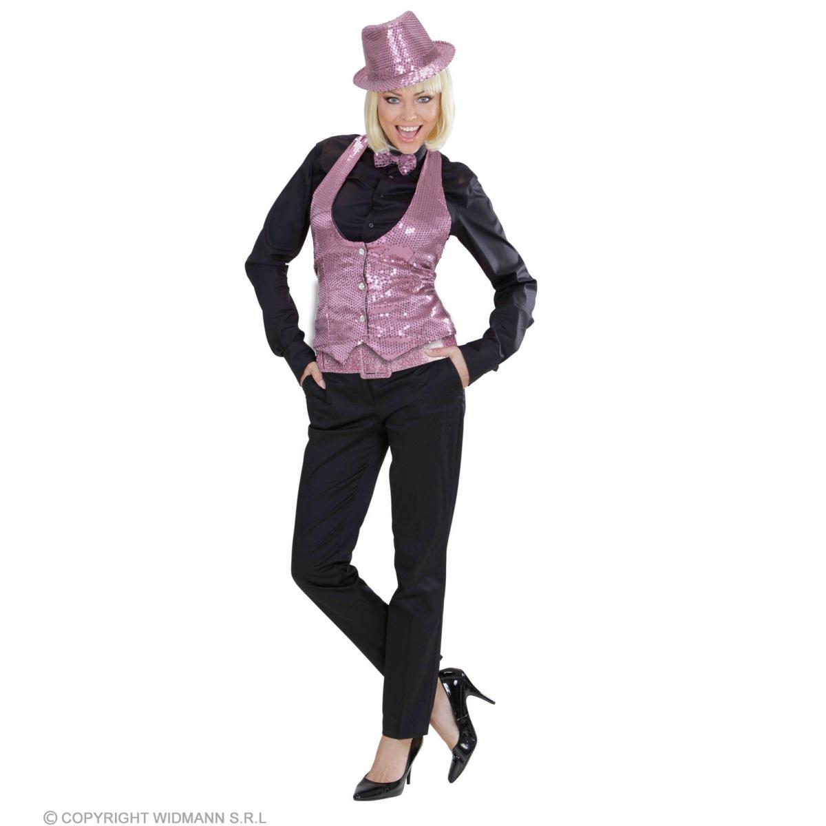 Cintura Rosa Glitterata Con Fibbia |Widmann