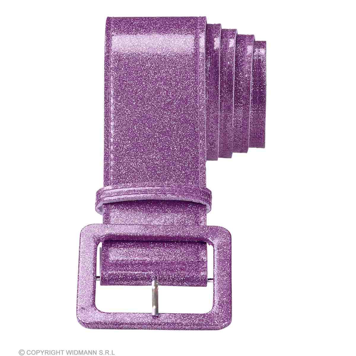 Cintura Viola Glitter Con Fibbia |Widmann