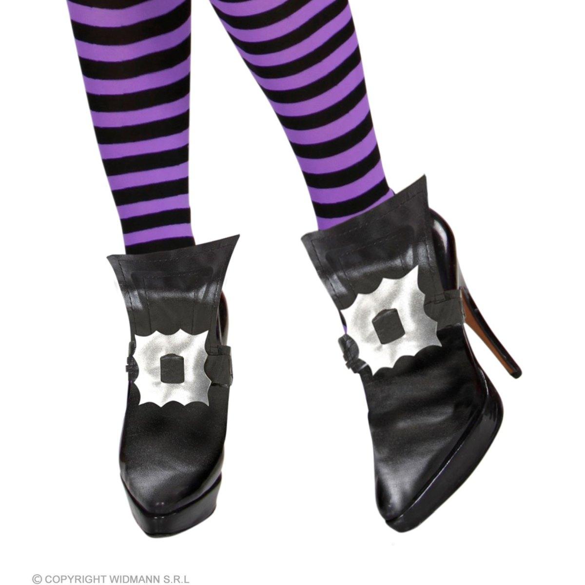 Copri Scarpe Strega Nero Con Fibbia |Widmann