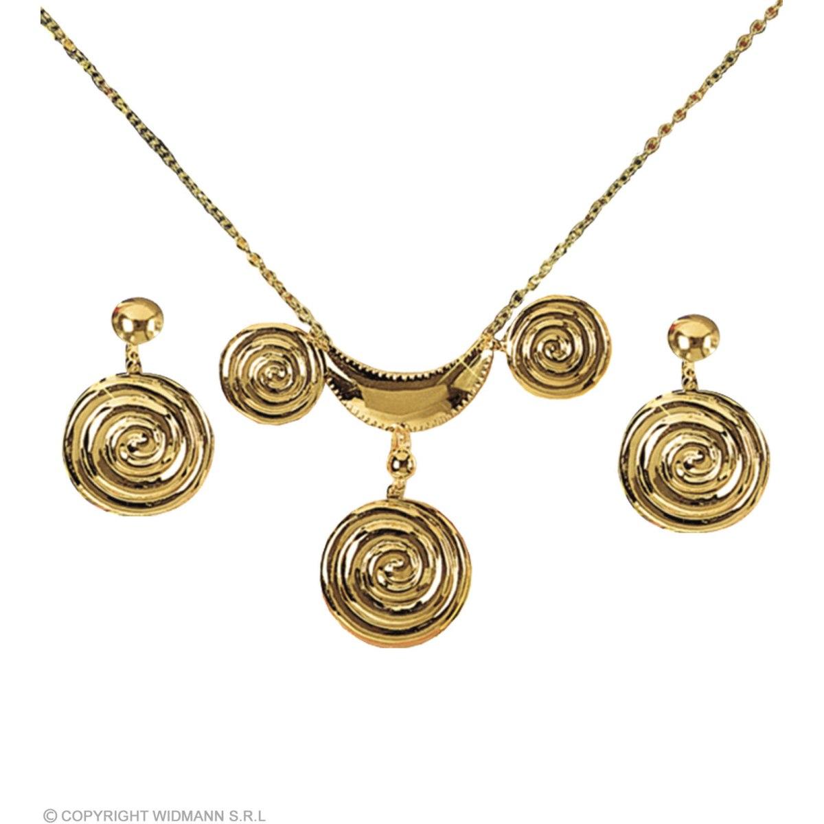 Collana Metallo Oro Con Orecchini |Widmann