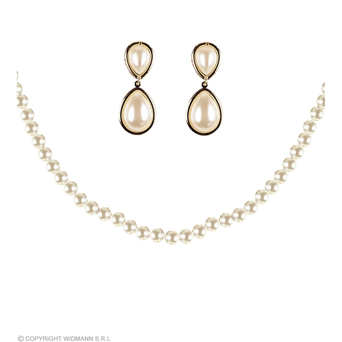 Collana Perle Bianche Con Orecchini |Widmann