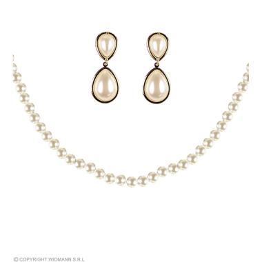 Collana Perle Bianche Con Orecchini |Widmann