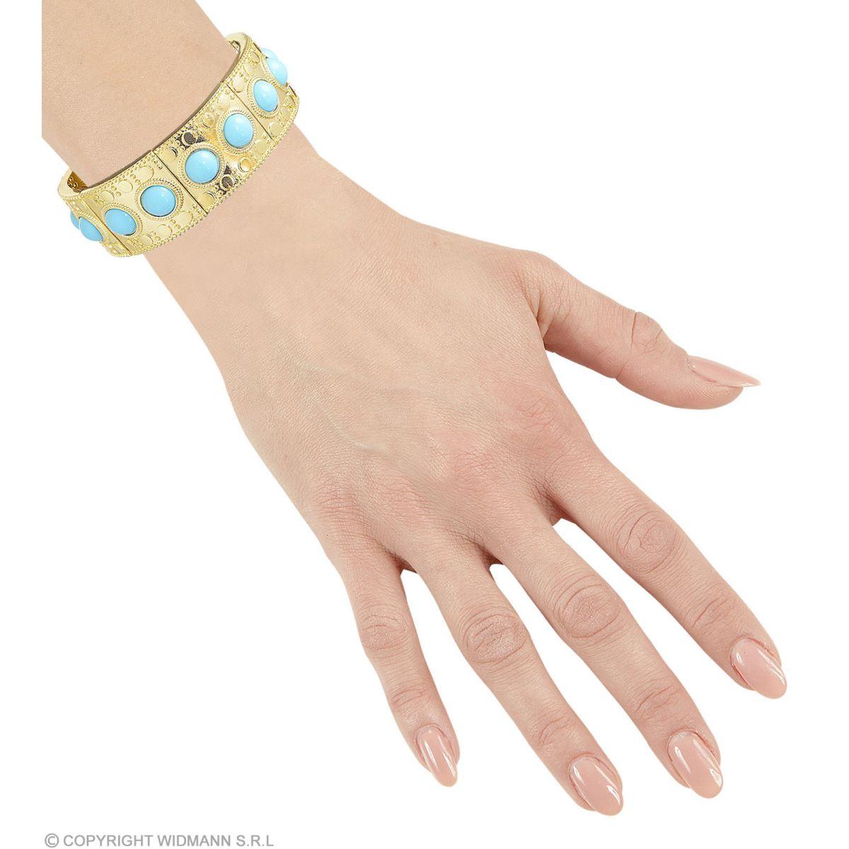 Bracciale Egiziana Oro Con Pietre Azzurre |Widmann