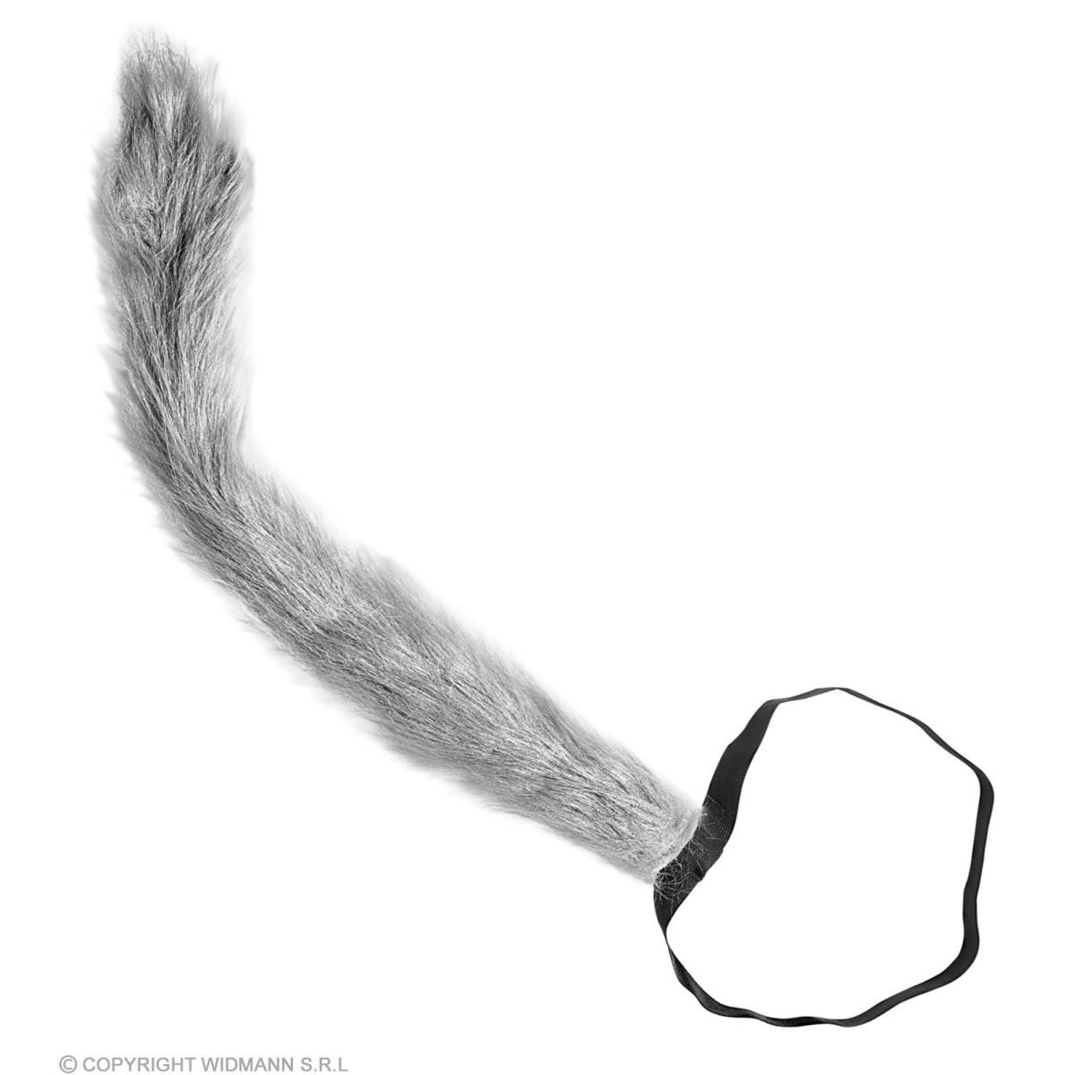 Coda lupo grigia peluches 55 cm