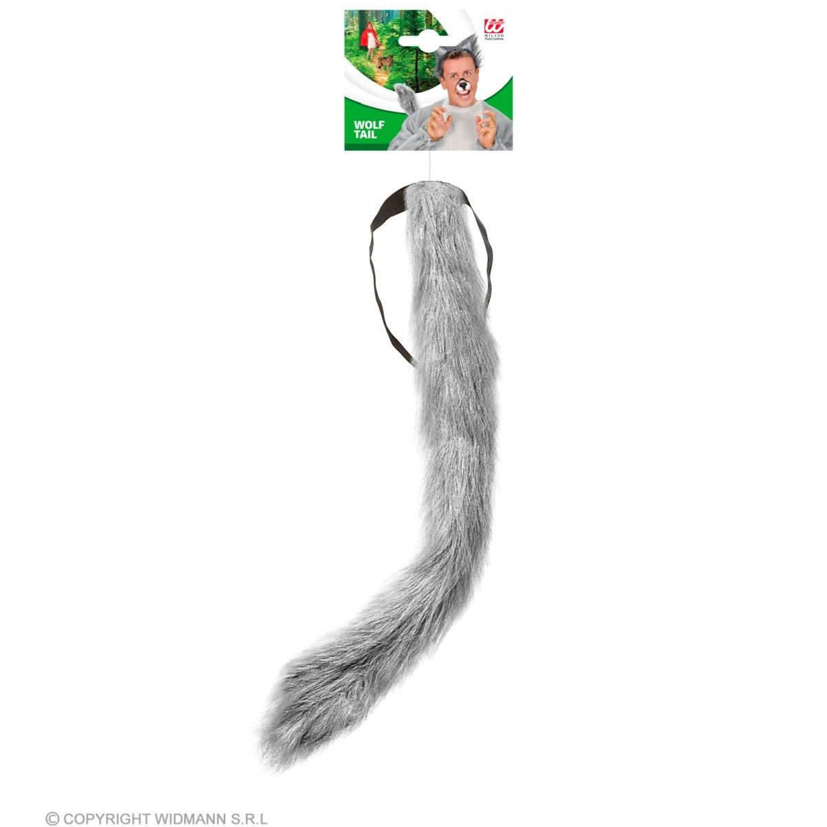 Coda lupo grigia peluches 55 cm
