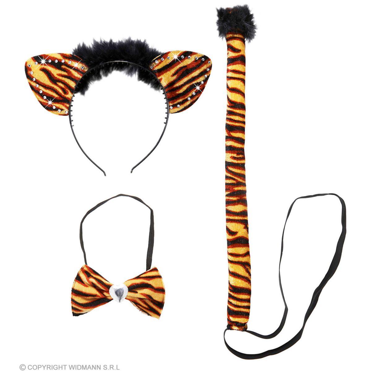 Tigre Con Cerchietto Papillon E Coda |Widmann