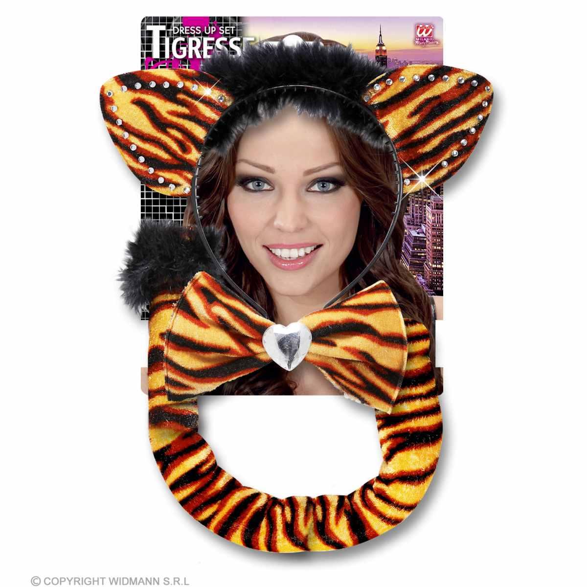 Tigre Con Cerchietto Papillon E Coda |Widmann