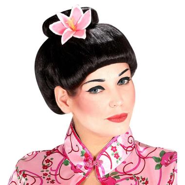 Parrucca Geisha Con Fiore |Widmann