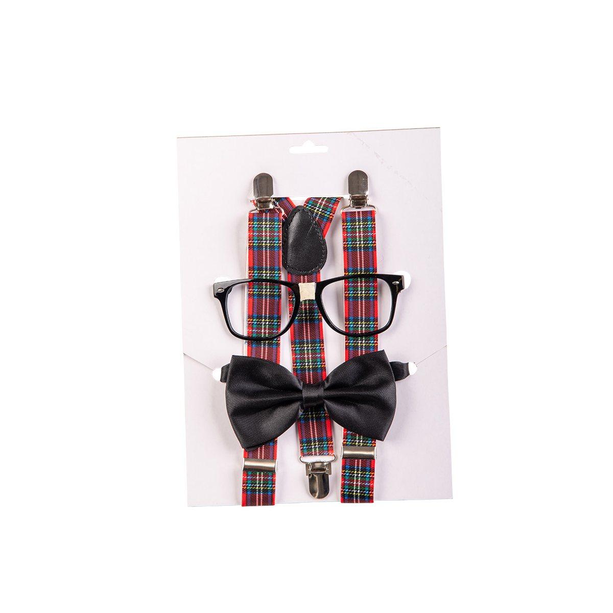 Nerd Con Bretelle Papillon E Occhiali |Carnival Toys