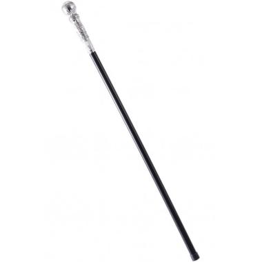 Bastone Nero Con Pomello Argento cm.90 |Carnival Toys