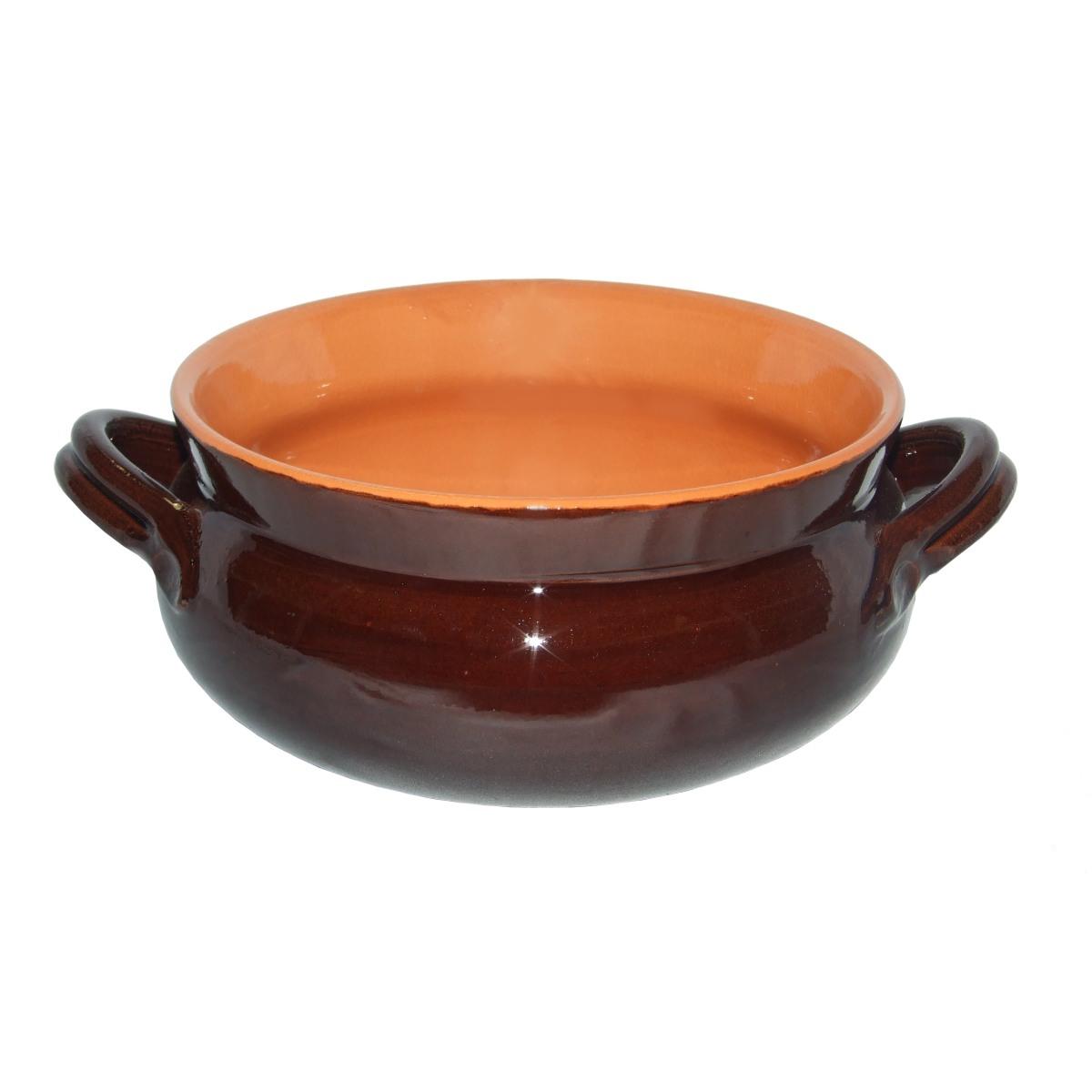 Casseruola Umidiera Terracotta cm.Ø14 Valdensa con Manici | Valdelsa