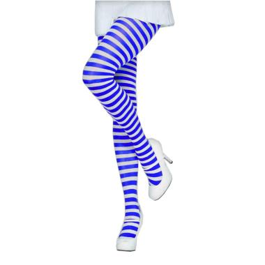 Collant Righe Bianche E Blu |Leg Avenue