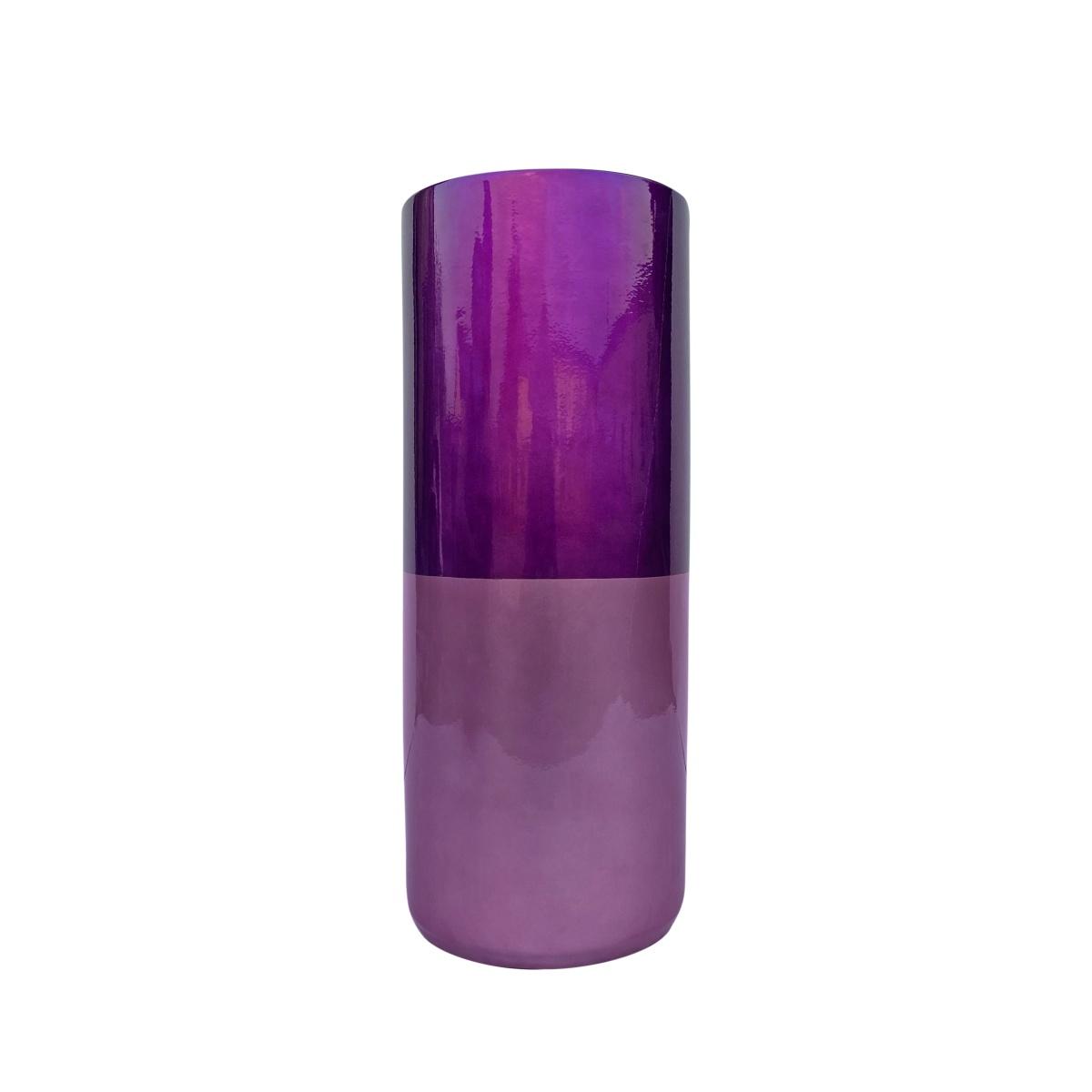 Vaso Ceramica Rosa Alto cm.Ø20x50 |Ambienti Glamour
