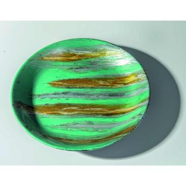 Centrotavola Ceramica Borneo Color cm.Ø36x4,5 | Ambienti Glamour