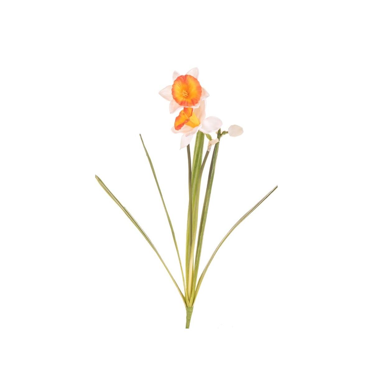 Fiore Narciso Bianco Arancione cm.47 | Bianchi Dino