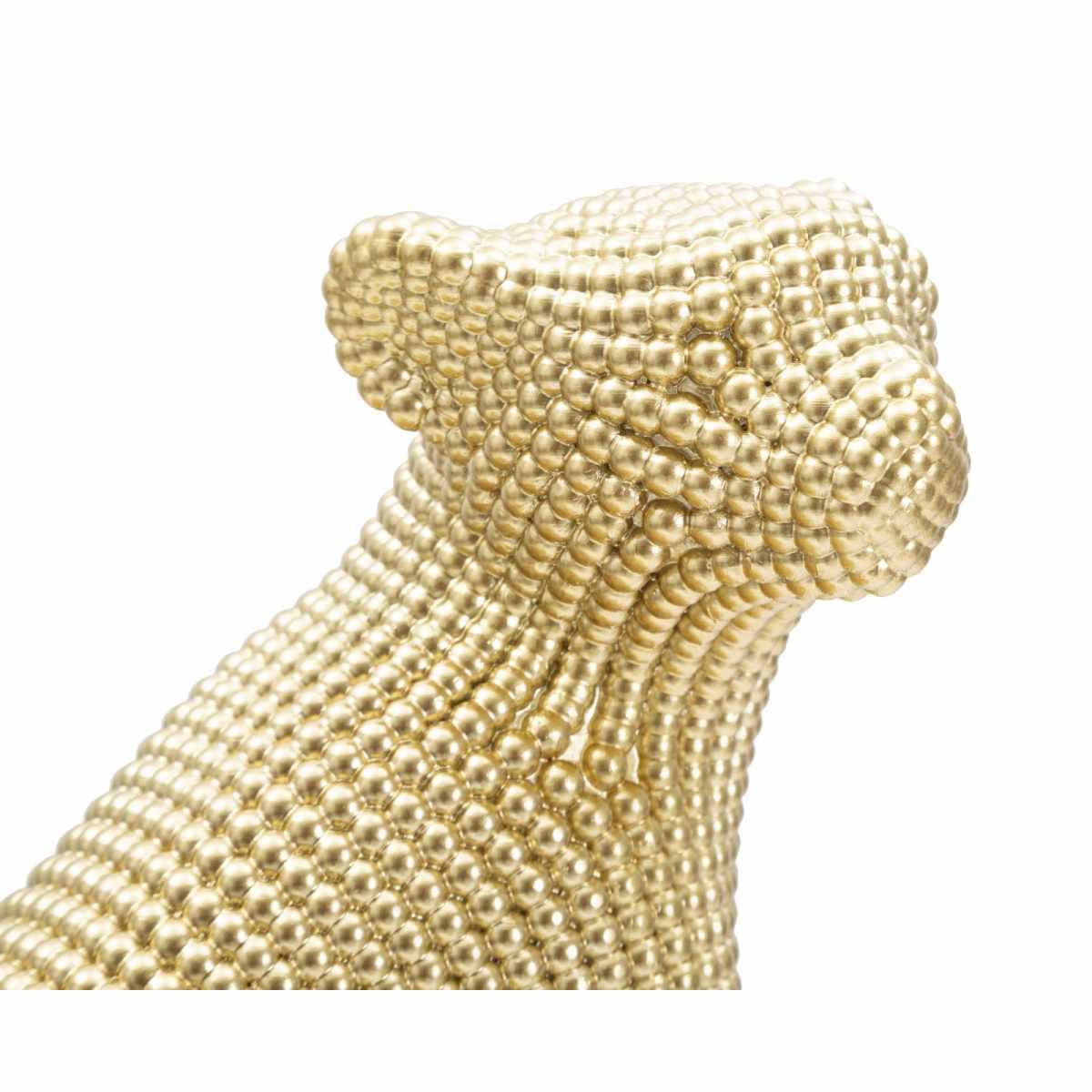 Scultura Leopardo Gold cm.23x15,5x29