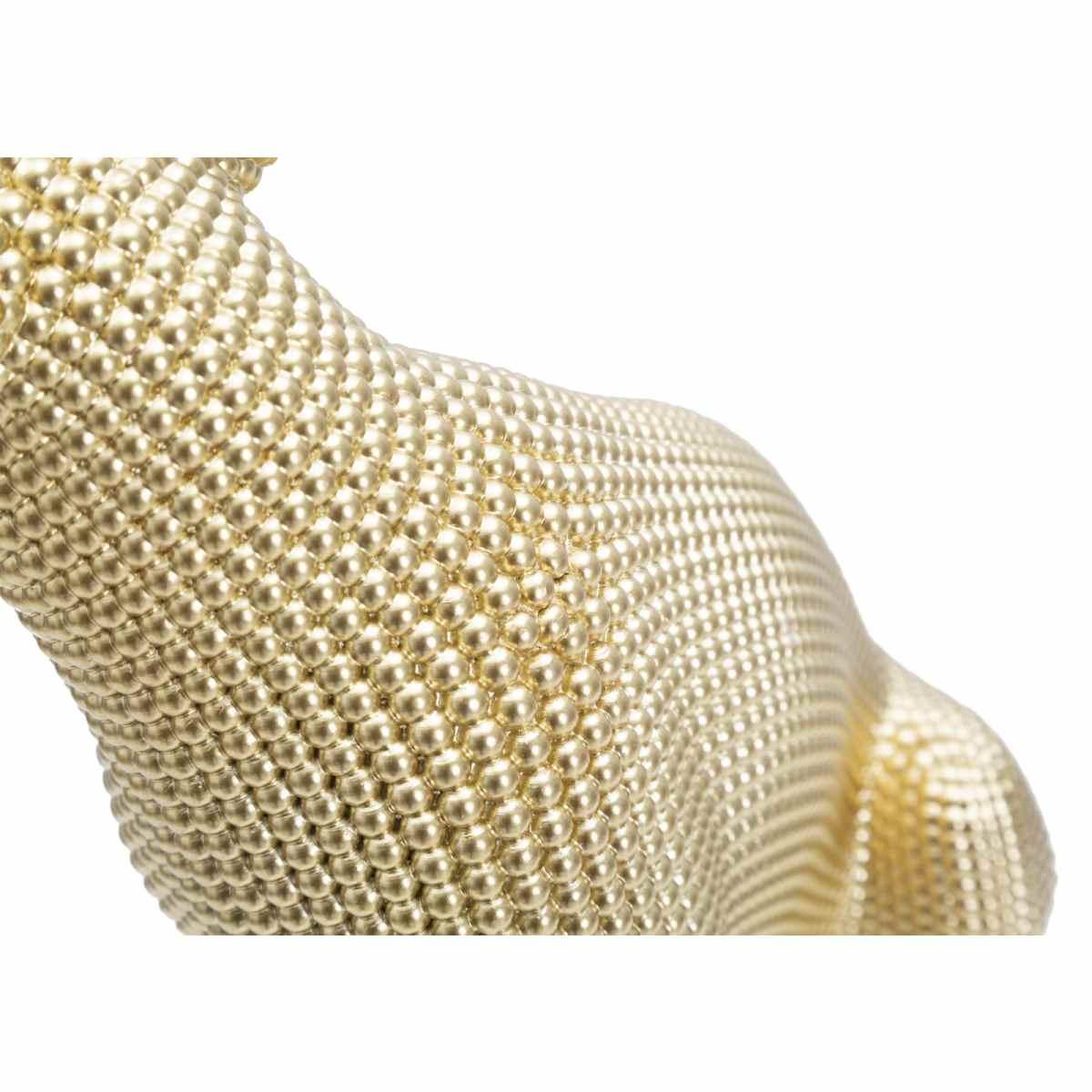 Scultura Leopardo Gold cm.23x15,5x29