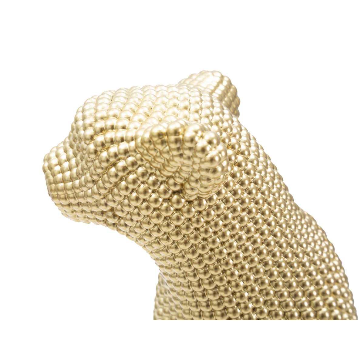 Scultura Leopardo Gold cm.23x15,5x29