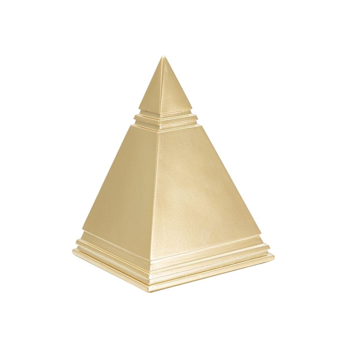 Piramide Gold cm.11,5x11,5x15,5
