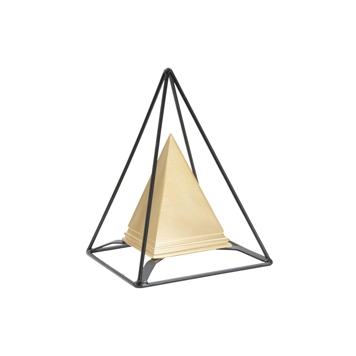 Piramide Gold Con Ferro cm.15x15x21