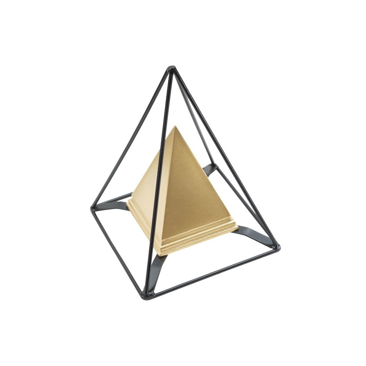 Piramide Gold Con Ferro cm.15x15x21