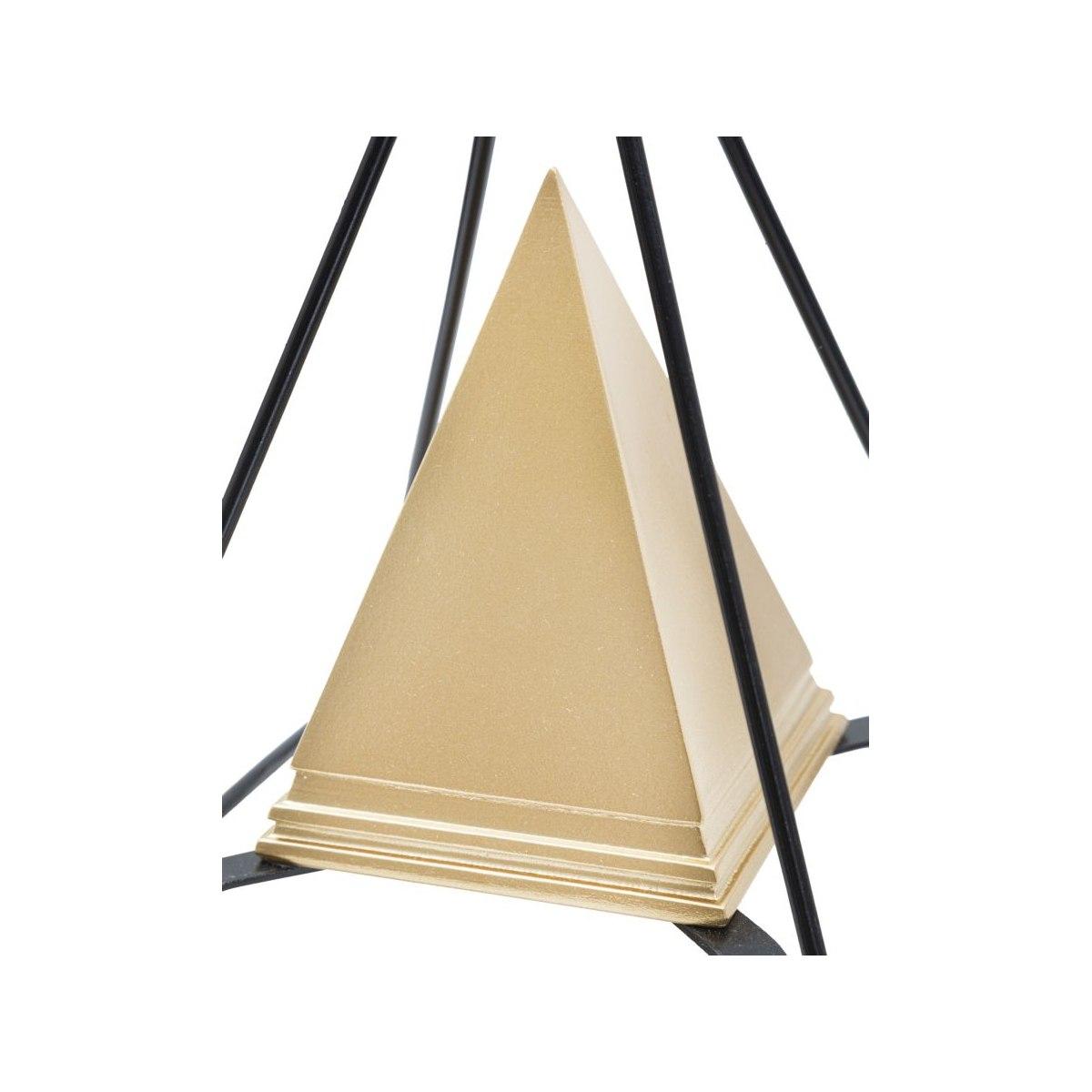 Piramide Gold Con Ferro cm.15x15x21