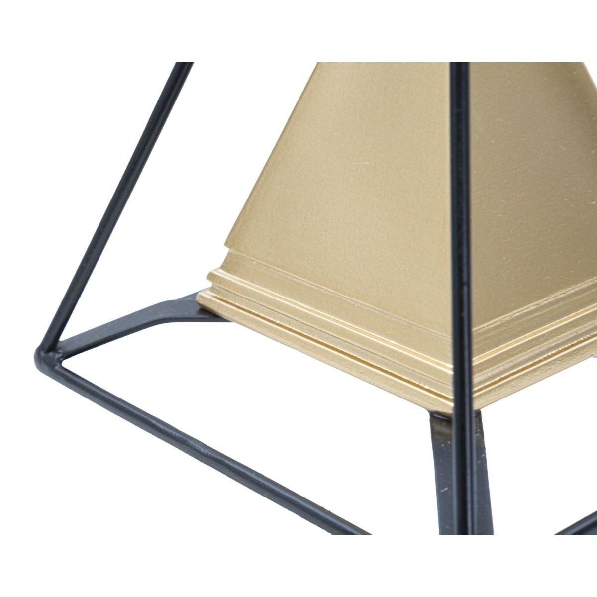 Piramide Gold Con Ferro cm.15x15x21