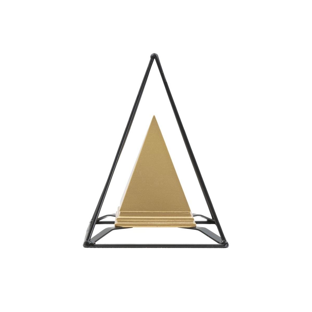 Piramide Gold Con Ferro cm.15x15x21