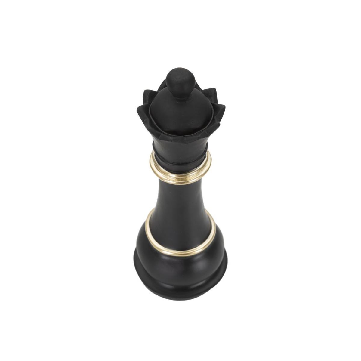 Scacchi Regina Nera Oro Cm Ø9x25,5
