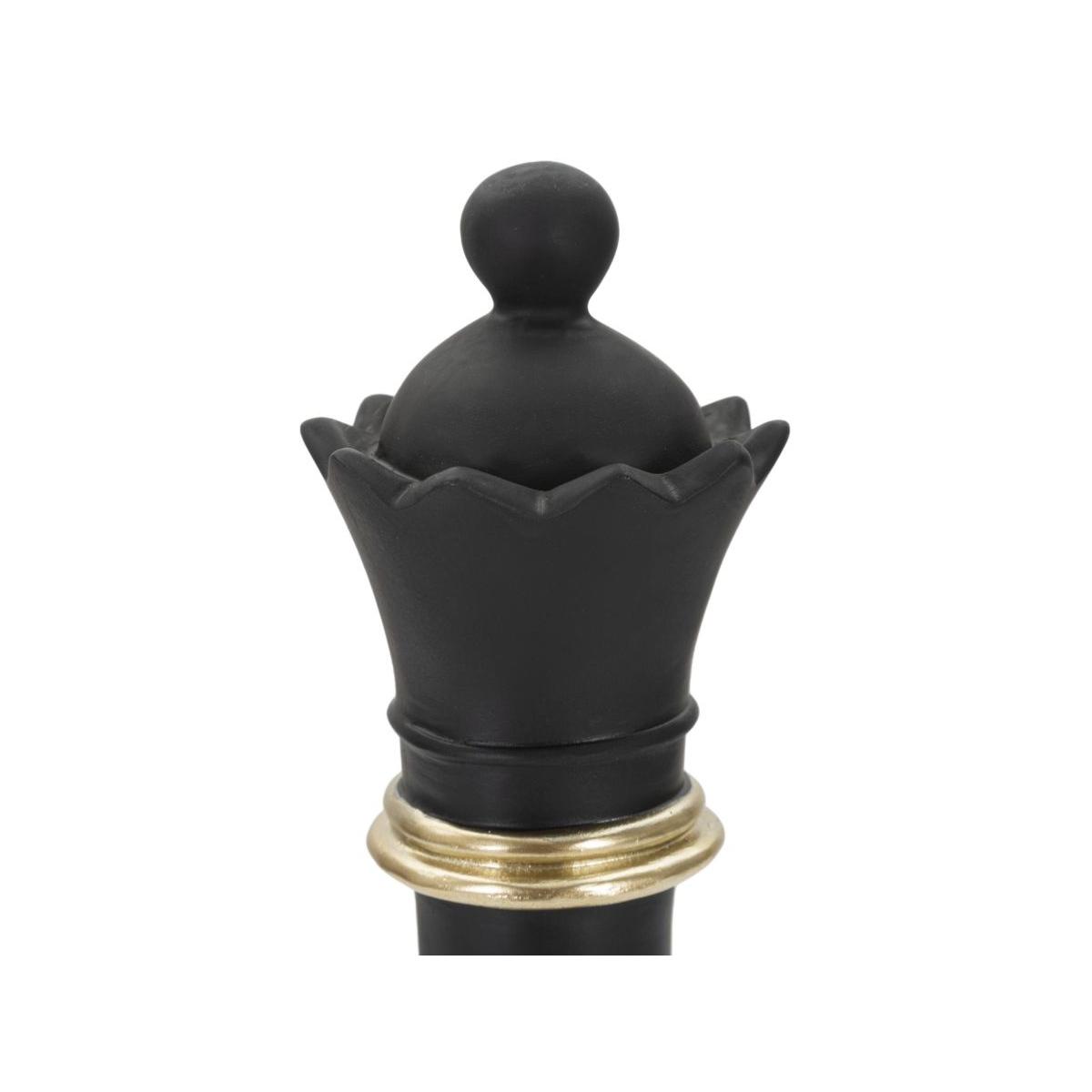 Scacchi Regina Nera Oro Cm Ø9x25,5